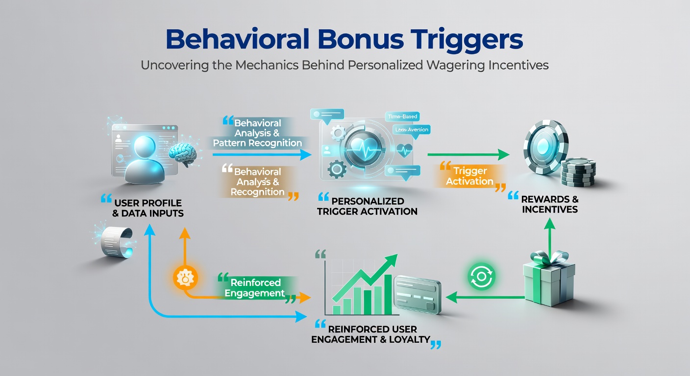 Visual representation of behavioral data tracking systems used in wagering platforms to generate personalized incentives
