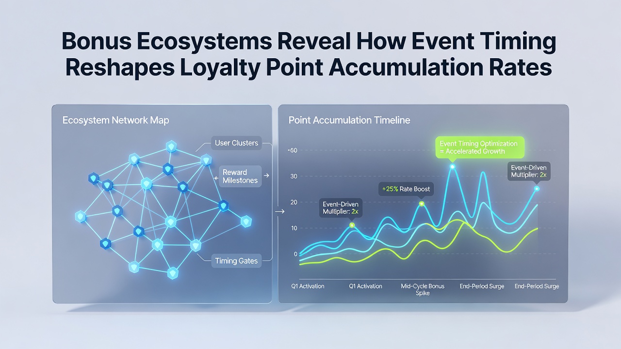 Chart illustrating loyalty point accumulation rate changes tied to event schedules