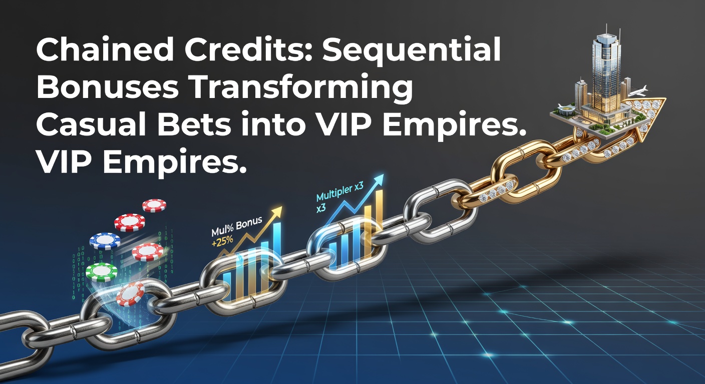 Illustration of chained bonus links connecting casual bettors to VIP tiers in online gaming platforms