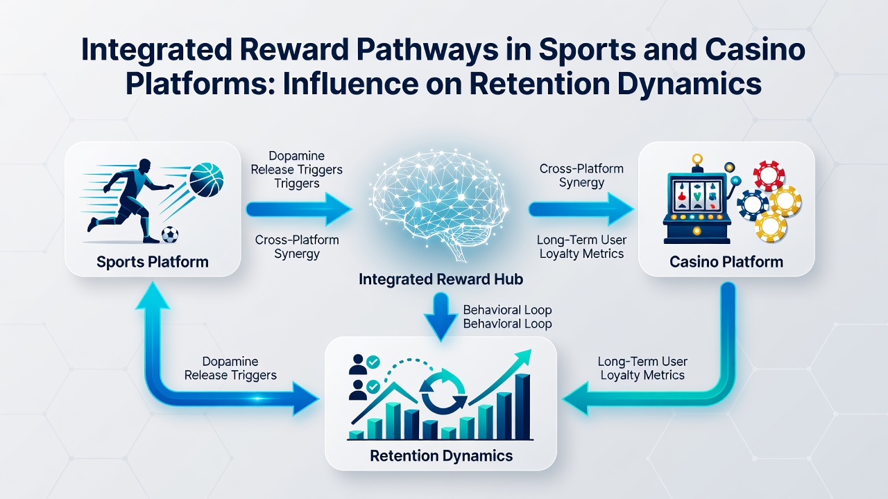 Chart illustrating retention rate changes across user segments after implementation of integrated sports and casino reward pathways