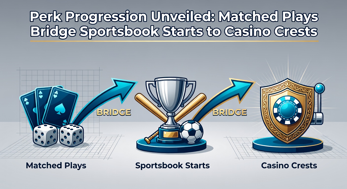 Graphic showing free bet icons transforming into casino chips and VIP keys on a ascending ladder