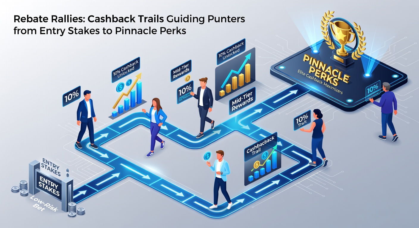 Close-up of a digital dashboard showing escalating cashback percentages and VIP tier unlocks amid betting charts