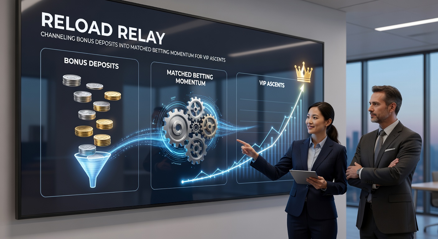 Diagram showing a chain of deposit bonuses transforming into matched bet profits, flowing upward to VIP tier icons like gold crowns and exclusive lounges