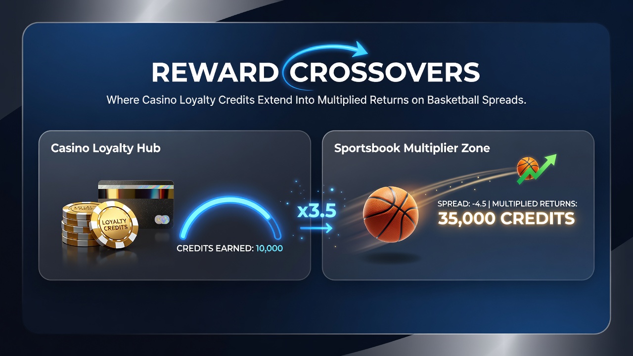 Multiplied returns visualized on basketball spread betting interfaces
