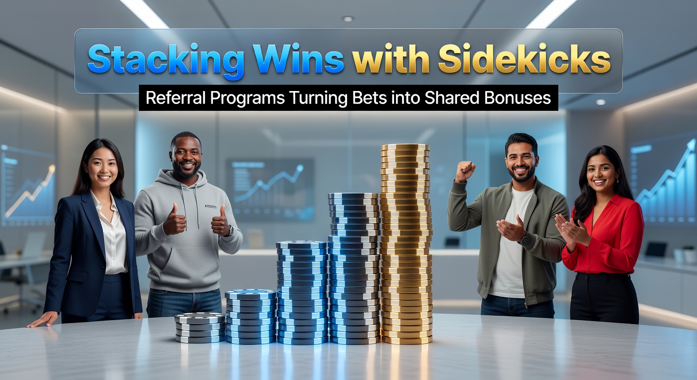 Group of friends high-fiving over shared betting wins on mobile screens, illustrating referral program success