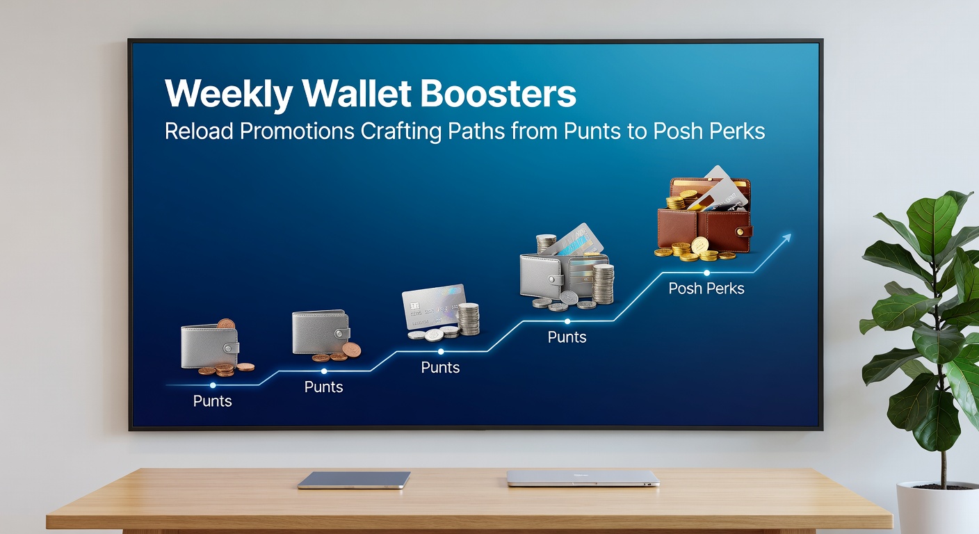 Graphic showing a ladder from basic punts to VIP perks, with reload bonus icons climbing each rung